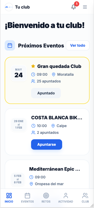 App de Calendario Ciclista